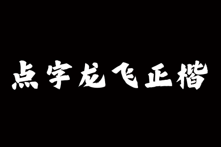 点字龙飞正楷截图