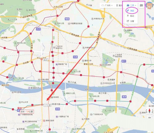 百度地图截图