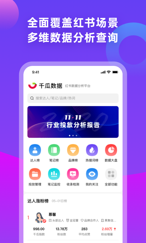 千瓜数据 千瓜数据截图