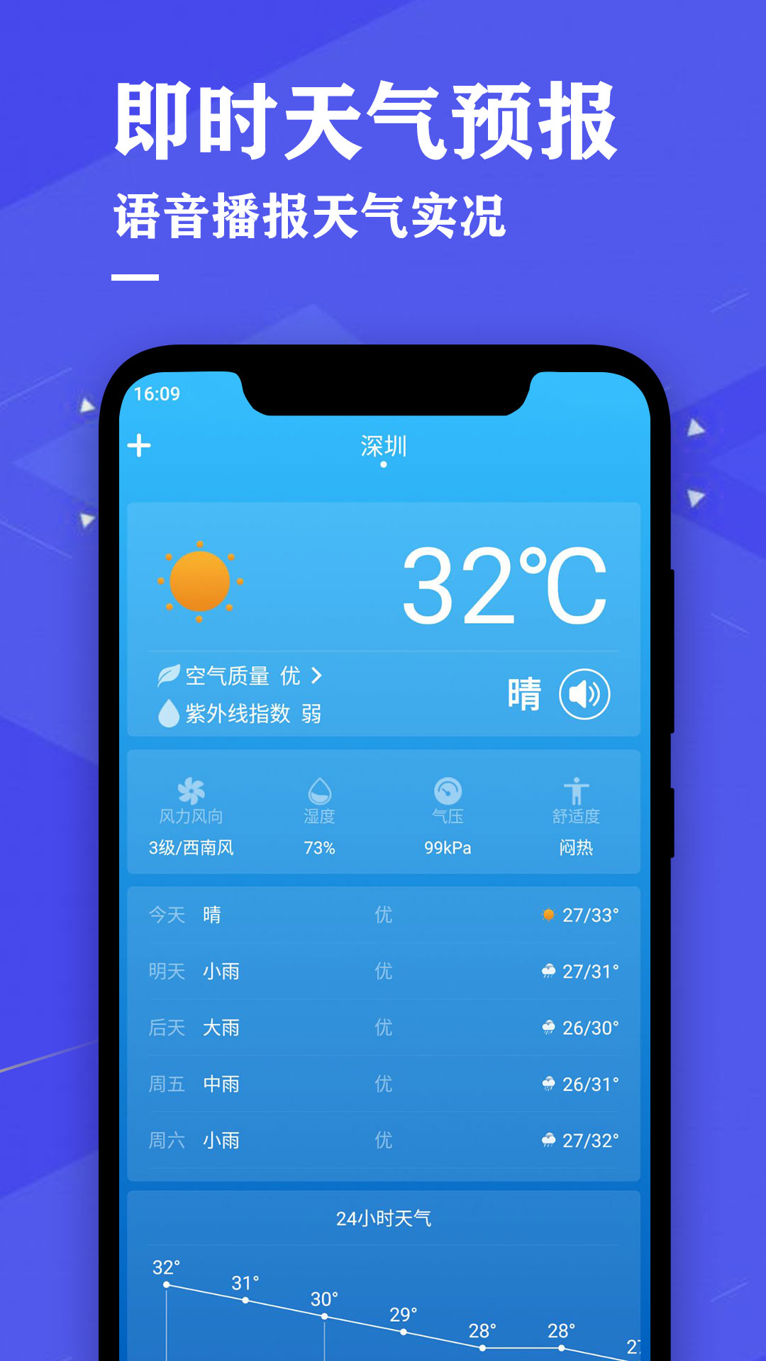 即时天气预报 即时天气预报截图