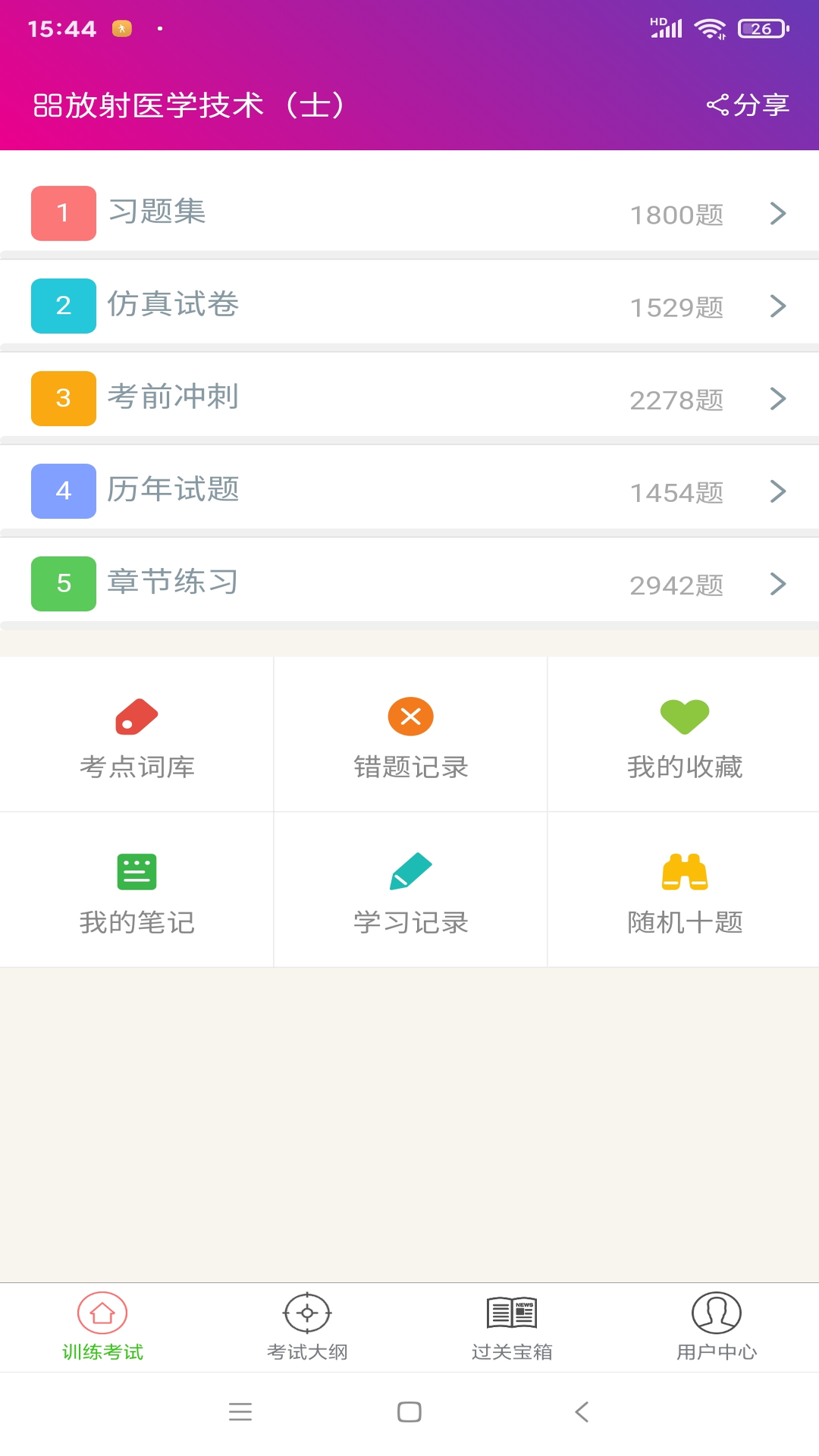 放射医学技术士总题库 放射医学技术士总题库截图
