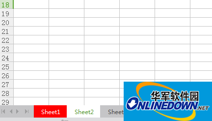 工作表的标签