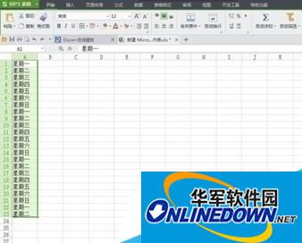 在wps表格中输入文字