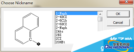 ChemDraw 俗名列表对话框