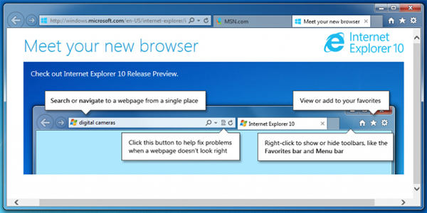IE10浏览器(Internet Explorer 10)截图
