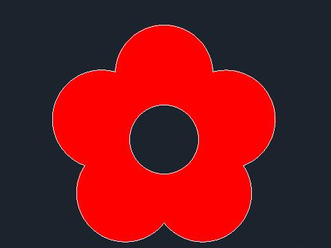 AUTOCAD2018如何绘制花朵?