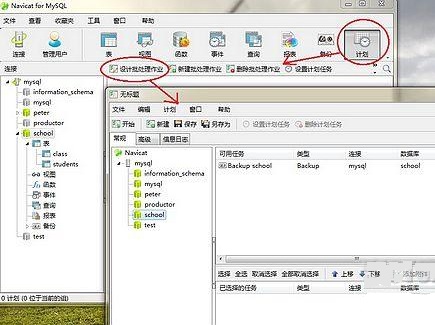 navicat for MySQL创建备份计划的详细流程截图