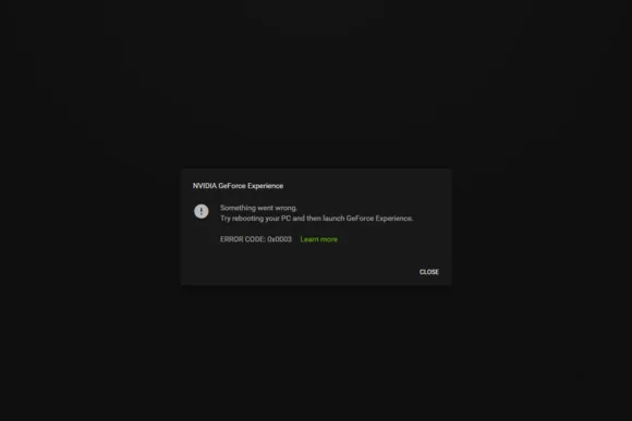 英伟达驱动登录错误0x0003